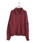 stussy（ステューシー）の古着「Polo Zip Sweatshirt/ポロジップスウェットシャツ」｜レッド