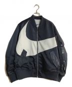 NIKEナイキ）の古着「AS M NSW SYNFL SWOOSH BOMBER THUNDER/スウッシュ ボンバー サンダー」｜ネイビー