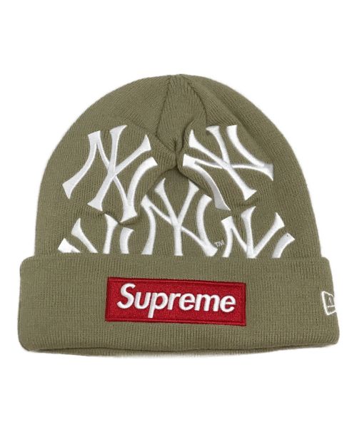 SUPREME×NEWERA（シュプリーム × ニューエラ）SUPREME×NEWERA (シュプリーム × ニューエラ) yankees beanie/ヤンキースビーニー ベージュの古着・服飾アイテム