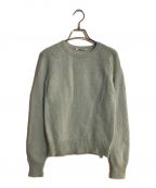 AURALEEオーラリー）の古着「PURE SHETLAND WOOL KNIT P/O/ピュアシェットランドウールニット」｜スカイブルー