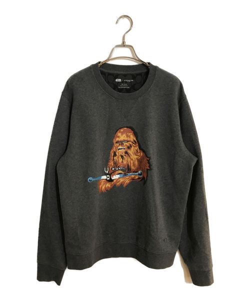 COACH × STAR WARS（コーチ×スターウォーズ）COACH × STAR WARS (コーチ×スターウォーズ) CHEWBACCA SWEATSHIRT/チューバッカ　スウェットシャツ グレー サイズ:表記なしの古着・服飾アイテム