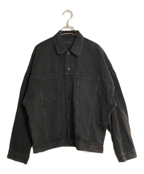 AP STUDIO（エーピーストゥディオ）AP STUDIO (エーピーストゥディオ) ブラックオーバーサイズデニムジャケット ブラック サイズ:表記なしの古着・服飾アイテム