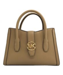 MICHAEL KORS（マイケルコース）の古着「GABBY トップジップ カーブ サッチェル スモール」｜ベージュ