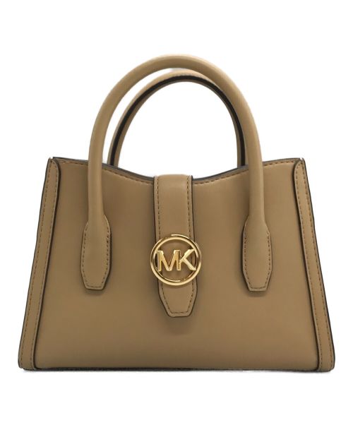 MICHAEL KORS（マイケルコース）MICHAEL KORS (マイケルコース) GABBY トップジップ カーブ サッチェル スモール ベージュの古着・服飾アイテム