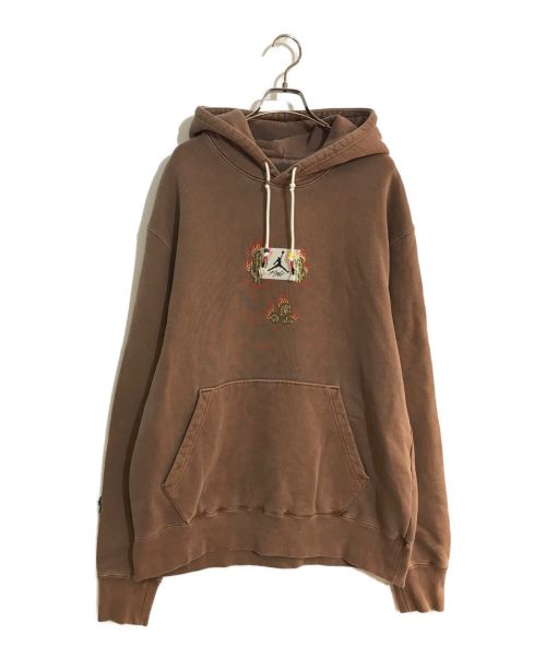 NIKE（ナイキ）NIKE (ナイキ) TRAVIS SCOTT (トラヴィス スコット) ジョーダン ブランド ジョーダン TS L/S フーディ ブラウン サイズ:Lの古着・服飾アイテム