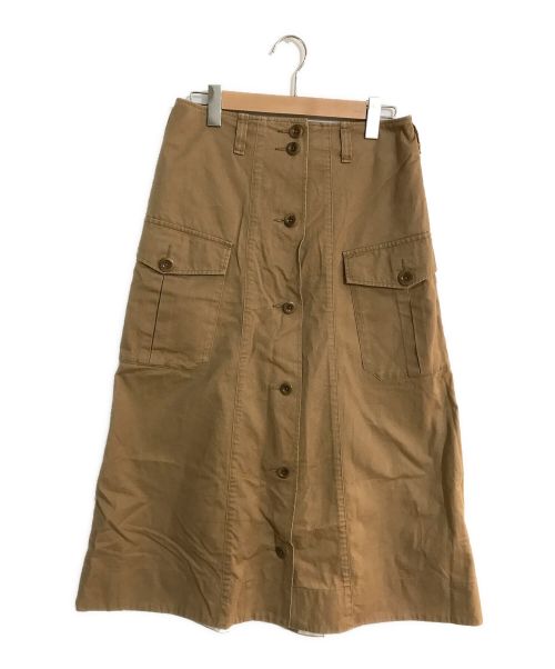 MHL（エムエイチエル）MHL (エムエイチエル) JAPANESE COTTON LINEN DRILL/ジャパニーズ　コットン　リネン　ドリル ブラウン サイズ:SIZE 3の古着・服飾アイテム