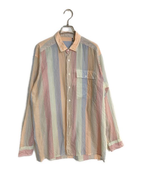 KAPTAIN SUNSHINE（キャプテンサンシャイン）KAPTAIN SUNSHINE (キャプテンサンシャイン) Safari Shirt/サファリシャツ MULTI STRIPE サイズ:SIZE 40の古着・服飾アイテム