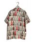 KITH (キス) Coca Cola (コカコーラ) BOTTLES CAMP BUTTON UP SHIRT/ボトル キャンプ  ボタン アップ シャツ ベージュ×レッド サイズ:L：7800円