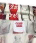 中古・古着 KITH (キス) Coca Cola (コカコーラ) BOTTLES CAMP BUTTON UP SHIRT/ボトル キャンプ  ボタン アップ シャツ ベージュ×レッド サイズ:L：7800円