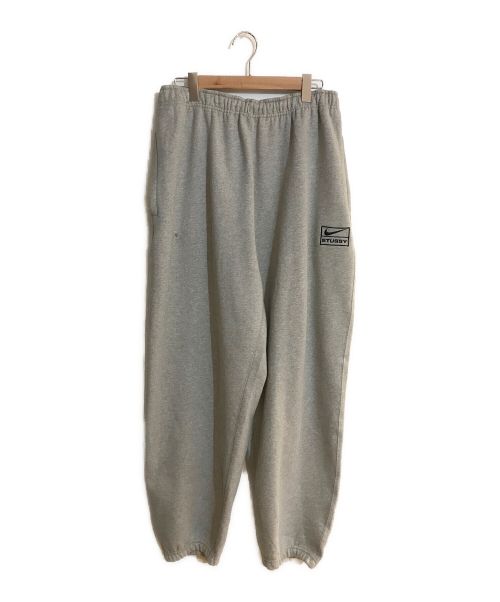 stussy（ステューシー）stussy (ステューシー) NIKE (ナイキ) Acid Wash Fleece Pant/アシッドウォッシュフリースパンツ Grey サイズ:SIZE XLの古着・服飾アイテム