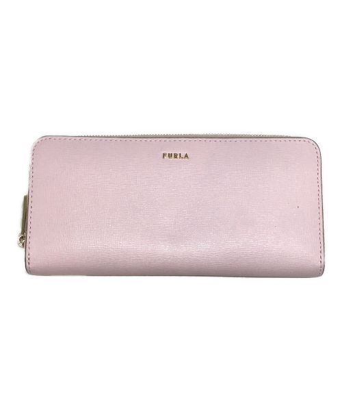 FURLA（フルラ）FURLA (フルラ) バビロンラウンドファスナーウォレット ピンクの古着・服飾アイテム