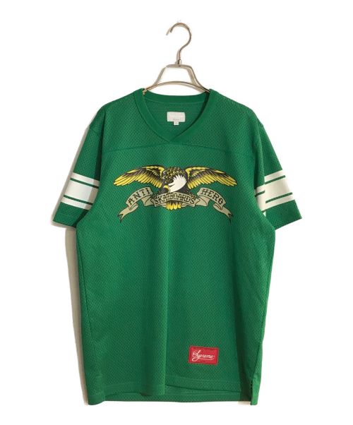 SUPREME（シュプリーム）Supreme (シュプリーム) ANTIHERO (アンタイヒーロー) ANTIHERO Football Top/アンチヒーローフットボールトップス グリーン サイズ:SIZE Mの古着・服飾アイテム