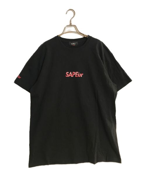 SAPEur（サプール）SAPEur (サプール) バックプリントTシャツ ブラック サイズ:SIZE XXLの古着・服飾アイテム