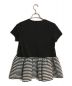 BORDERS AT BALCONY (ボーダーズアットバルコニー) PEPLUM TEE ブラック サイズ:SIZE 38：8000円