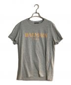 BALMAINバルマン）の古着「ロゴTシャツ」｜グレー