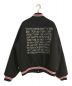 stussy (ステューシー) S TALK MELTON VARSITY JACKET/Sトークメルトンバーシティージャケット ブラック×ピンク サイズ:SIZE L：32800円