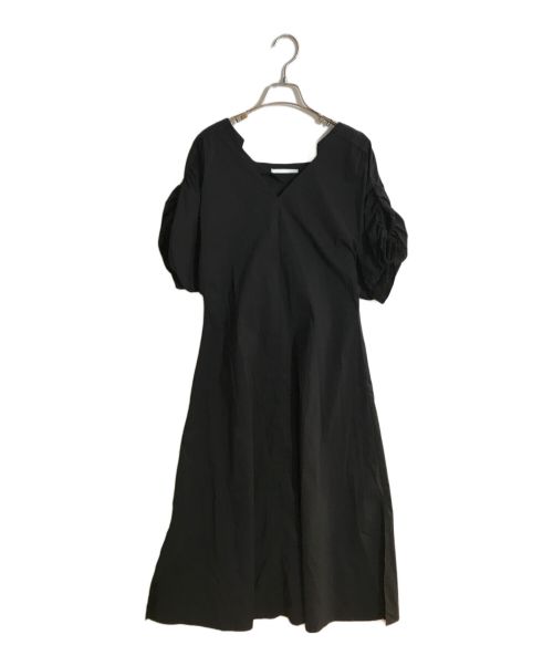 qualite（カリテ）qualite (カリテ) ドロストスリーブワンピース ブラック サイズ:36の古着・服飾アイテム