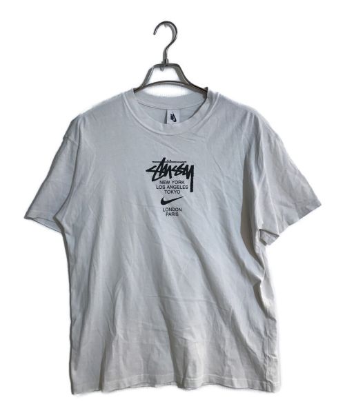 NIKE（ナイキ）NIKE (ナイキ) stussy (ステューシー) INTERNATIONAL T ホワイト サイズ:SIZE Mの古着・服飾アイテム