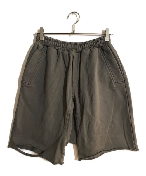 epide PREFAB（エピデプレファブ）epide PREFAB (エピデプレファブ) Drop-Crotch Distressed Shorts ブラック サイズ:表記なしの古着・服飾アイテム