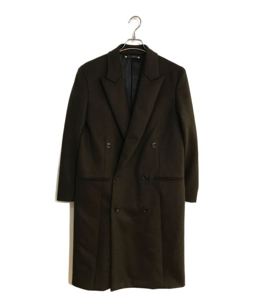 PAUL SMITH（ポールスミス）PAUL SMITH (ポールスミス) DOUBLE CHESTER WOOL MELTON COAT/ダブルチェスターウールメルトンコート ブラウン サイズ:SIZE Mの古着・服飾アイテム