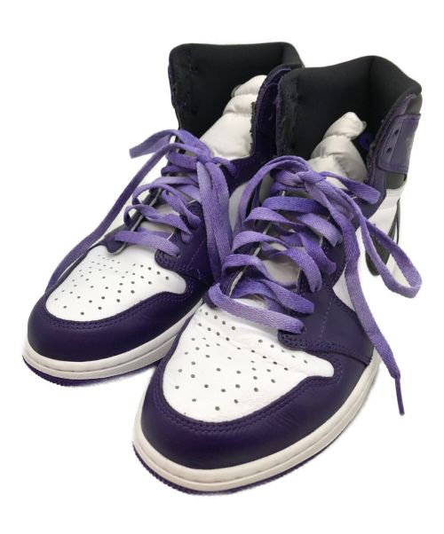 NIKE（ナイキ）NIKE (ナイキ) AIR JORDAN 1 RETRO HIGH OG FEARLESS/エアジョーダン 1 レトロ ハイ オリジナル フィアレス Court Purple White サイズ:27.5cmの古着・服飾アイテム