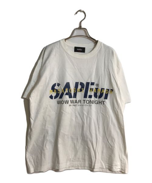 SAPEur（サプール）SAPEur (サプール) MASATOSHI HAMADA (マサトシ ハマダ) W.W.T S/S TEE ホワイト サイズ:Lの古着・服飾アイテム