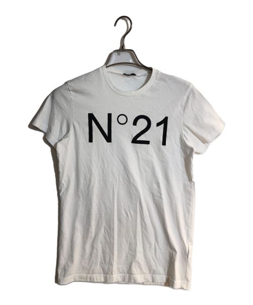 N°21（ヌメロヴェントゥーノ）N°21 (ヌメロヴェントゥーノ) ロゴ Tシャツ ホワイト サイズ:14の古着・服飾アイテム
