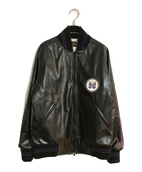 Needles（ニードルズ）Needles (ニードルズ) Award Jacket-Faux Leather/アワードジャケットフェイクレザー ブラック サイズ:Mの古着・服飾アイテム