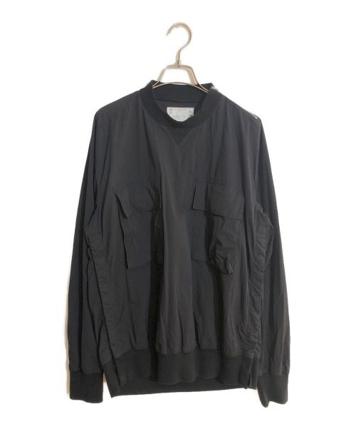 sacai（サカイ）sacai (サカイ) Taslan Nylon Pullover ブラック サイズ:SIZE 2の古着・服飾アイテム