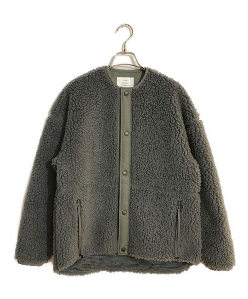 HYKE（ハイク）HYKE (ハイク) FAUX SHEARLING JACKET グレー サイズ:SIZE Sの古着・服飾アイテム