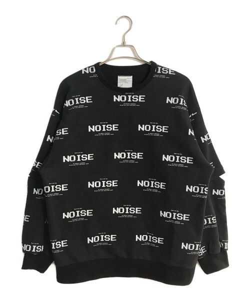 SHAREEF（シャリーフ）SHAREEF (シャリーフ) NOISE LOGO BIG SWEAT ブラック サイズ:SIZE 1の古着・服飾アイテム