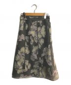 3.1 phillip limスリーワンフィリップリム）の古着「Abstract Daisy a-line skirt/アブストラクトデイジーエーラインスカート」｜パープル