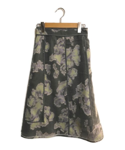 3.1 phillip lim（スリーワンフィリップリム）3.1 phillip lim (スリーワンフィリップリム) Abstract Daisy a-line skirt/アブストラクトデイジーエーラインスカート パープル サイズ:SIZE 00の古着・服飾アイテム