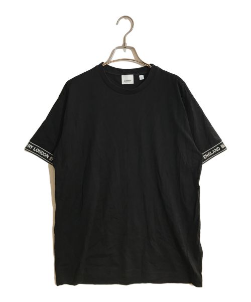 BURBERRY LONDON（バーバリーロンドン）BURBERRY LONDON (バーバリー ロンドン) TESLOW ロゴテープ オーバーサイズTシャツ ブラック サイズ:SIZE XSの古着・服飾アイテム