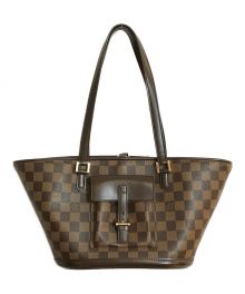 LOUIS VUITTON（ルイ ヴィトン）の古着「ダミエ マノスク PM」｜ブラウン