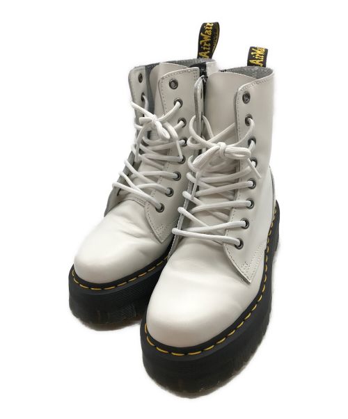 Dr.Martens（ドクターマーチン）Dr.Martens (ドクターマーチン) JADON SMOOTH LEATHER PLATFORM BOOTS ホワイト サイズ:UK4の古着・服飾アイテム