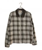 stussyステューシー）の古着「frank plaid zip/フランクプレイドジップ」｜グレー