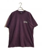 stussyステューシー）の古着「old phone tee pigment dyed」｜パープル