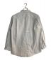 Hed Mayner (ヘド メイナー) OPEN BACK SHIRT/オープンバックシャツ ホワイト×ブルー サイズ:M：18000円