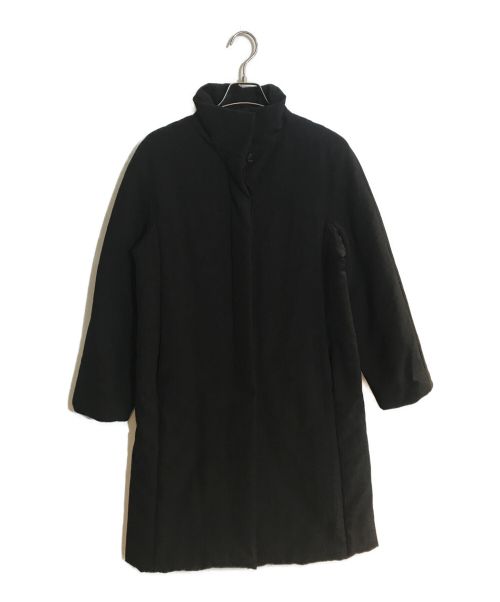 MaxMara（マックスマーラ）MaxMara (マックスマーラ) 比翼中綿スタンドカラーコート ブラック サイズ:SIZE 36の古着・服飾アイテム