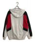 Supreme (シュプリーム) Color Blocked Zip Up Hooded グレー×レッド サイズ:SIZE M：17800円