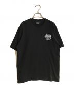 stussyステューシー）の古着「BUILT TOUGH TEE/ビルトタフティー」｜ブラック