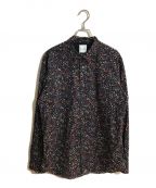 PAUL SMITHポールスミス）の古着「LIBERTY PRINT SHIRT/リバティープリントシャツ」｜ネイビー