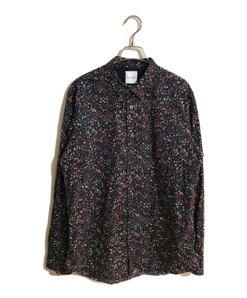 PAUL SMITH（ポールスミス）Paul Smith (ポールスミス) LIBERTY PRINT SHIRT/リバティープリントシャツ ネイビー サイズ:SIZE ＸＬの古着・服飾アイテム