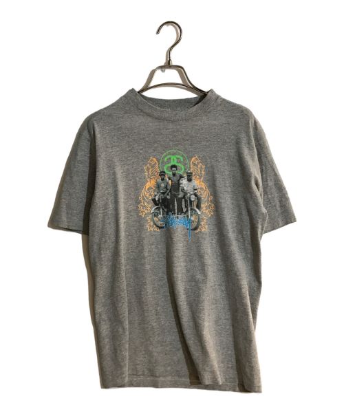 stussy（ステューシー）stussy (ステューシー) プリントTシャツ グレー サイズ:Sの古着・服飾アイテム