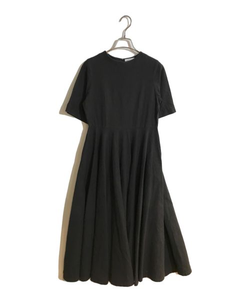 foufou（フーフー）FOUFOU (フーフー) コットンリネンランデブーワンピース ブラック サイズ:FREEの古着・服飾アイテム