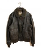 U'S NAVYユーエスネイビー）の古着「G-1 FLIGHT JACKET/G-1フライトジャケット」｜ブラウン