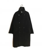 MONKEY TIMEモンキータイム）の古着「REV MLTN LONG P-COAT/レヴメルトンロングコート」｜ブラック