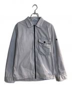 STONE ISLANDストーンアイランド）の古着「OLD EFFECT CANVAS OVERSHIRT」｜ライトグレー