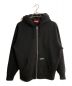 Supreme（シュプリーム）の古着「Double Hood Facemask Zip Up Hooded Sweatshirt/ダブルフードフェイスマスクジップアップフーデットスウェットシャツ」｜ブラック